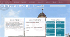 Desktop Screenshot of cityofdover.com